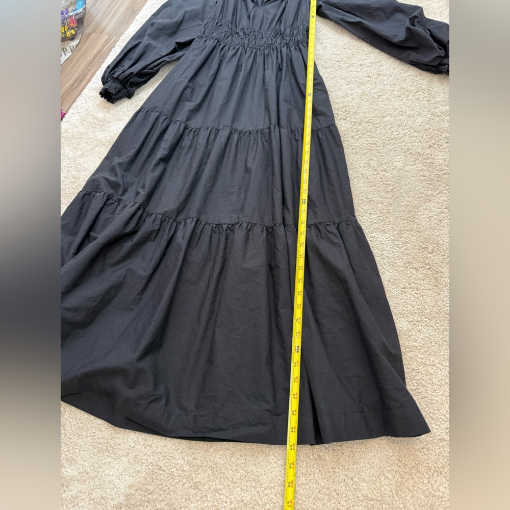 Anthropologie The Somerset Maxi Dress:
Puff-Sleeve Edition Black Sz Small - Picture 12 of 16